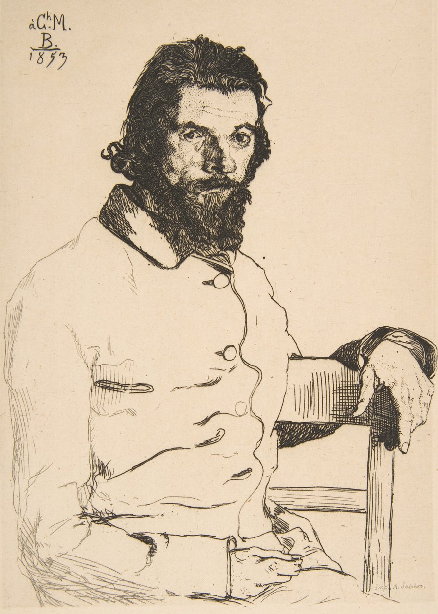 Ritratto di Charles Meryon, 1853 da Felix Bracquemond