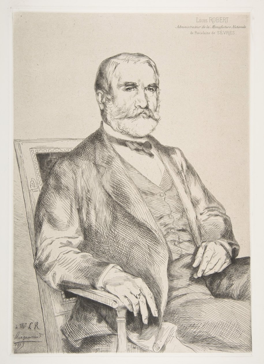 Ritratto di Louis Robert, 1873 da Felix Bracquemond