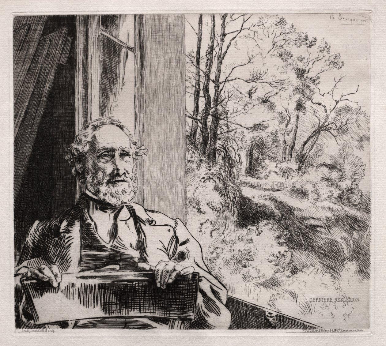 Ritratto di Meyer Heine da Felix Bracquemond