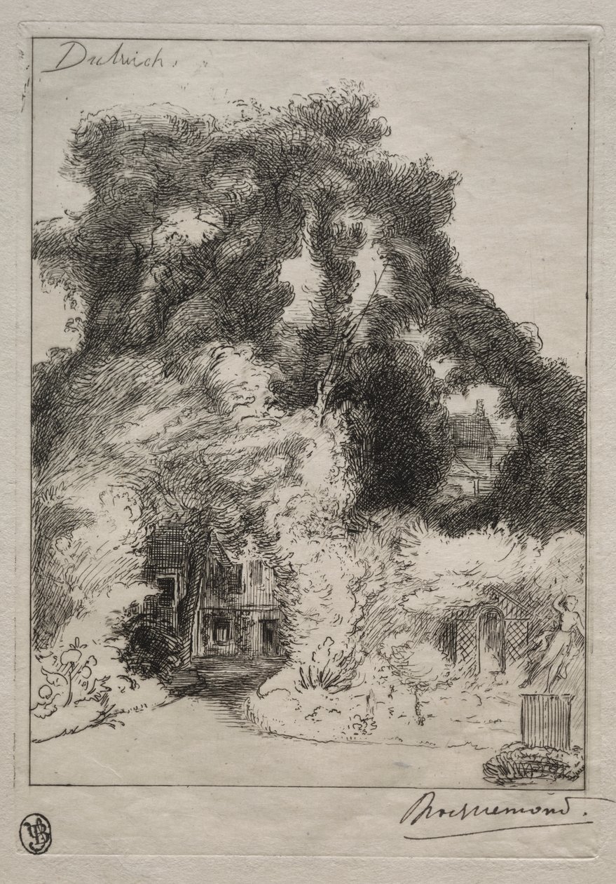 Il giardino della locanda a Dulwich da Felix Bracquemond