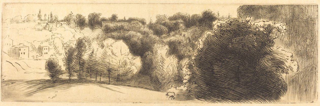 La strada che porta a Bellevue da Felix Bracquemond