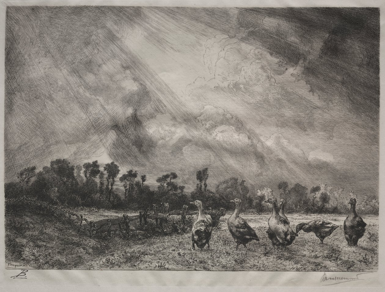 La nuvola di tempesta da Felix Bracquemond