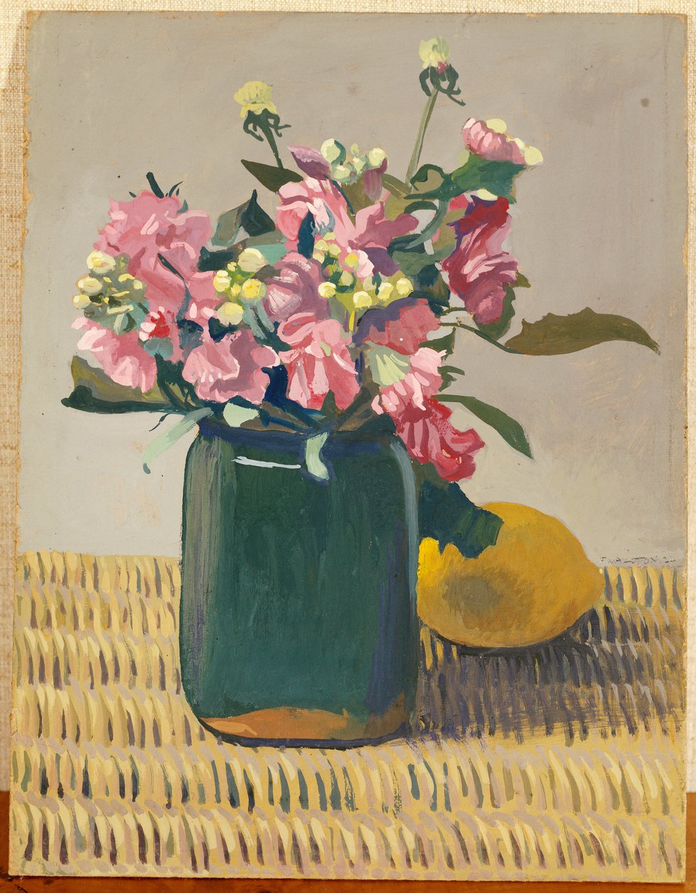 Un bouquet di fiori e un limone, 1924 da Felix Edouard Vallotton