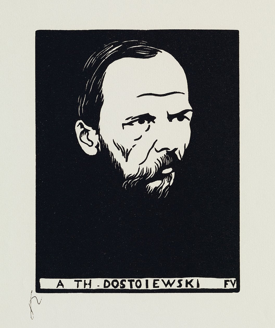 A Th. Dostoiewski, 1895 da Felix Edouard Vallotton