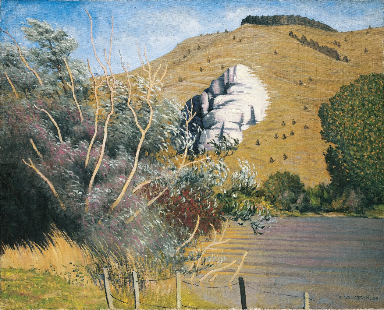 Sponde della Senna a Tournedos, 1920 da Felix Edouard Vallotton