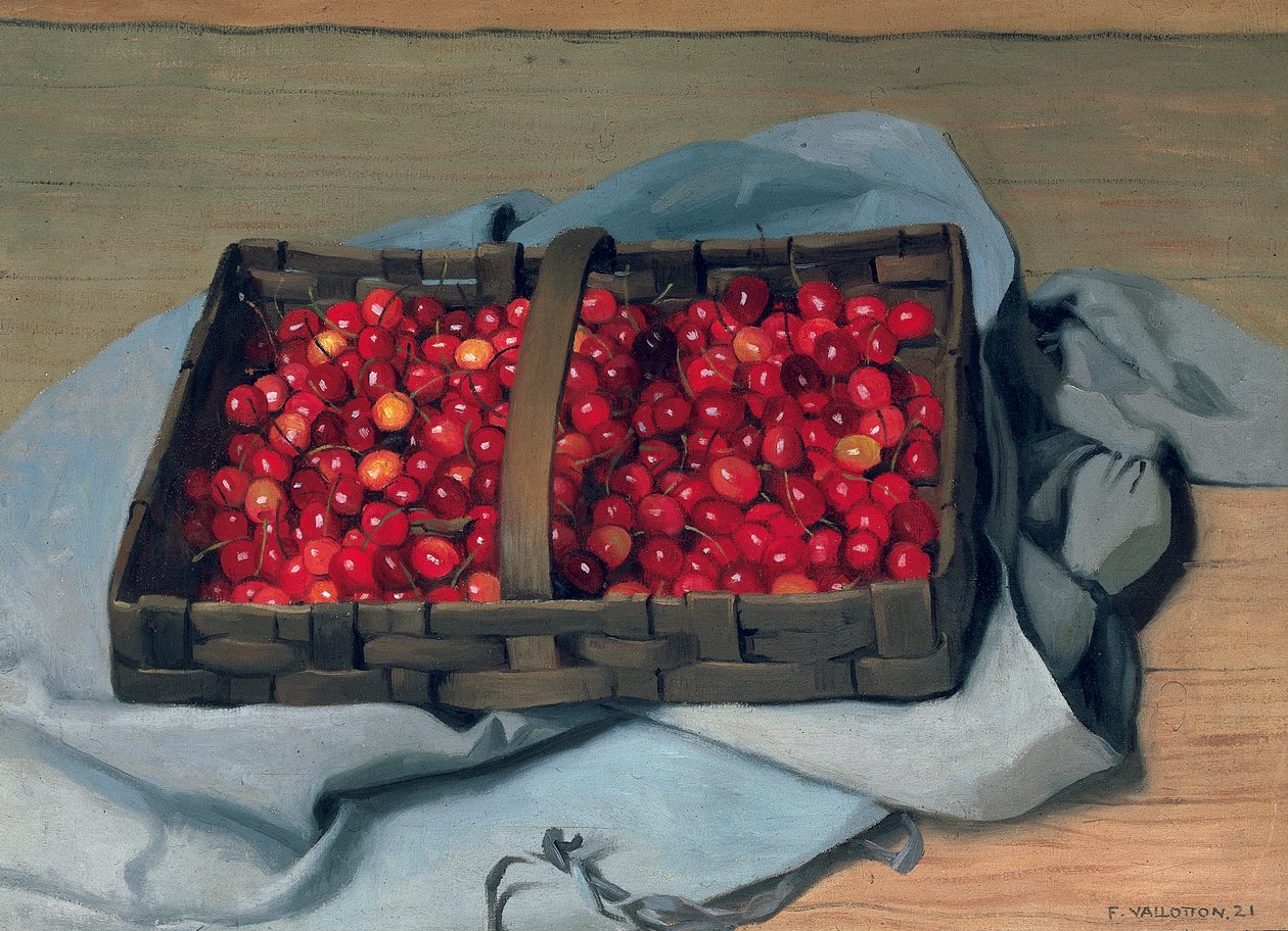 Cesto di ciliegie da Felix Edouard Vallotton