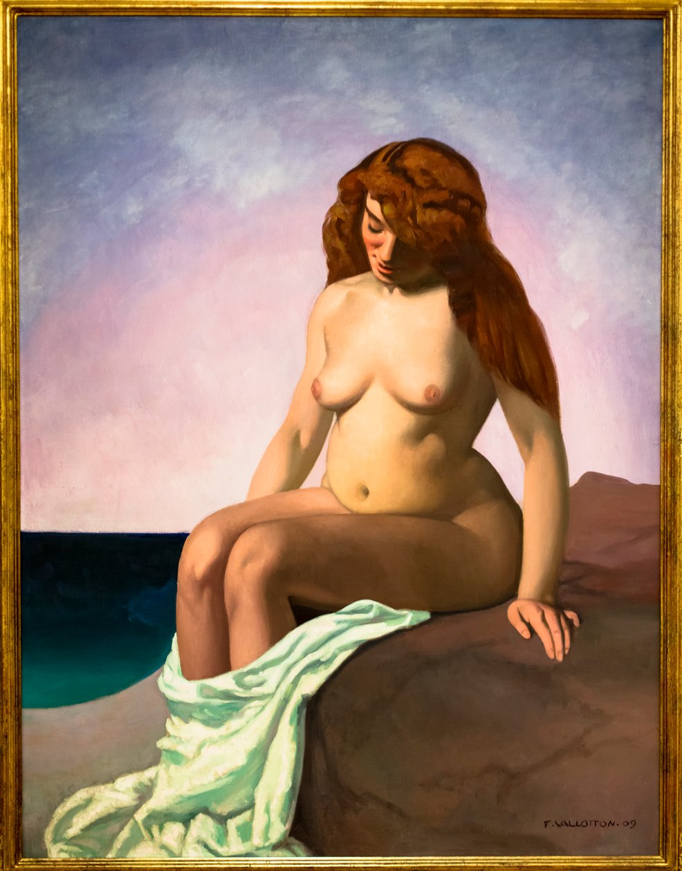 Bagnante alla roccia da Felix Edouard Vallotton