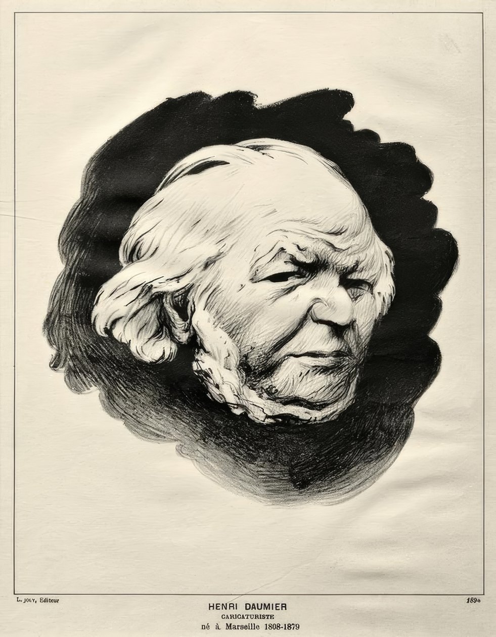 Ritratto di Honoré Daumier da Felix Edouard Vallotton