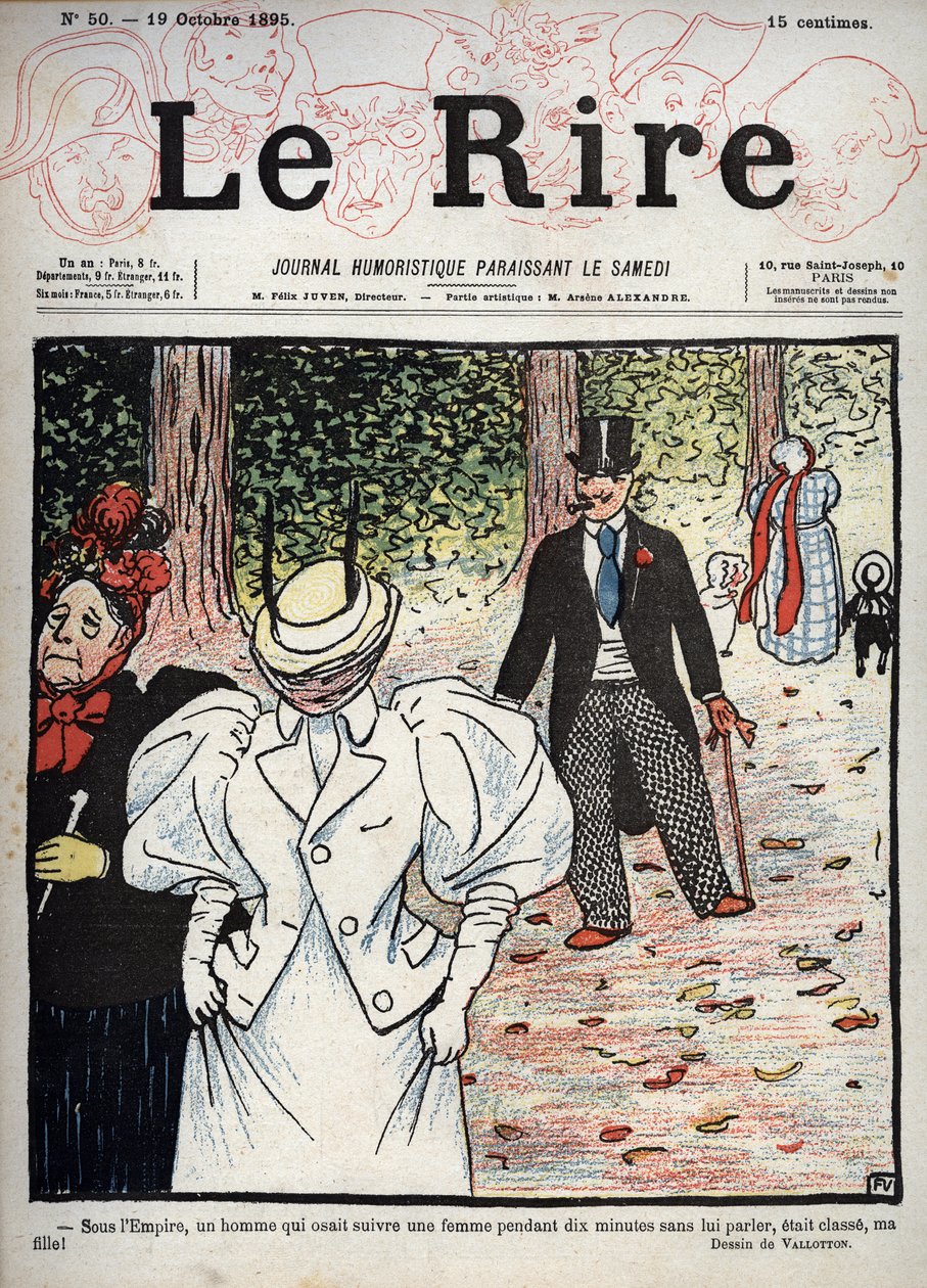 Copertina del giornale "Le Rire", n.50, 10 ottobre 1895: Sotto l