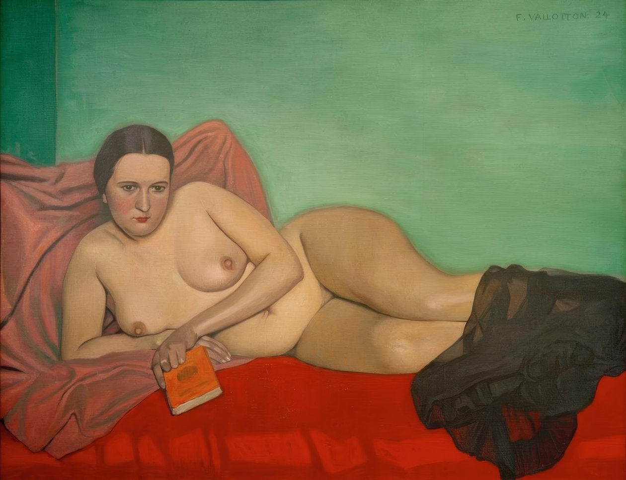 Donna nuda con un libro da Felix Edouard Vallotton