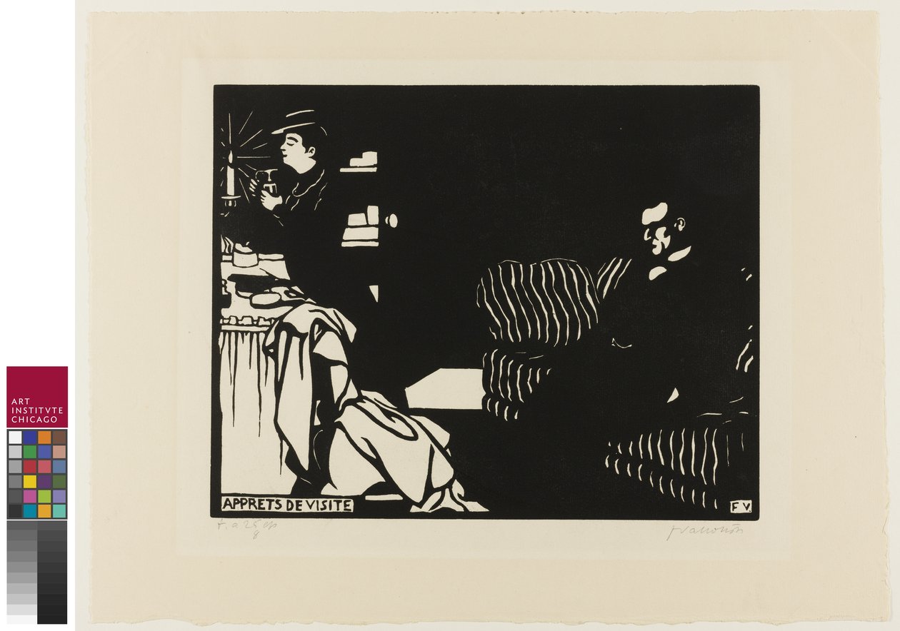 Prepararsi per una visita, tavola otto da Intimités da Felix Edouard Vallotton