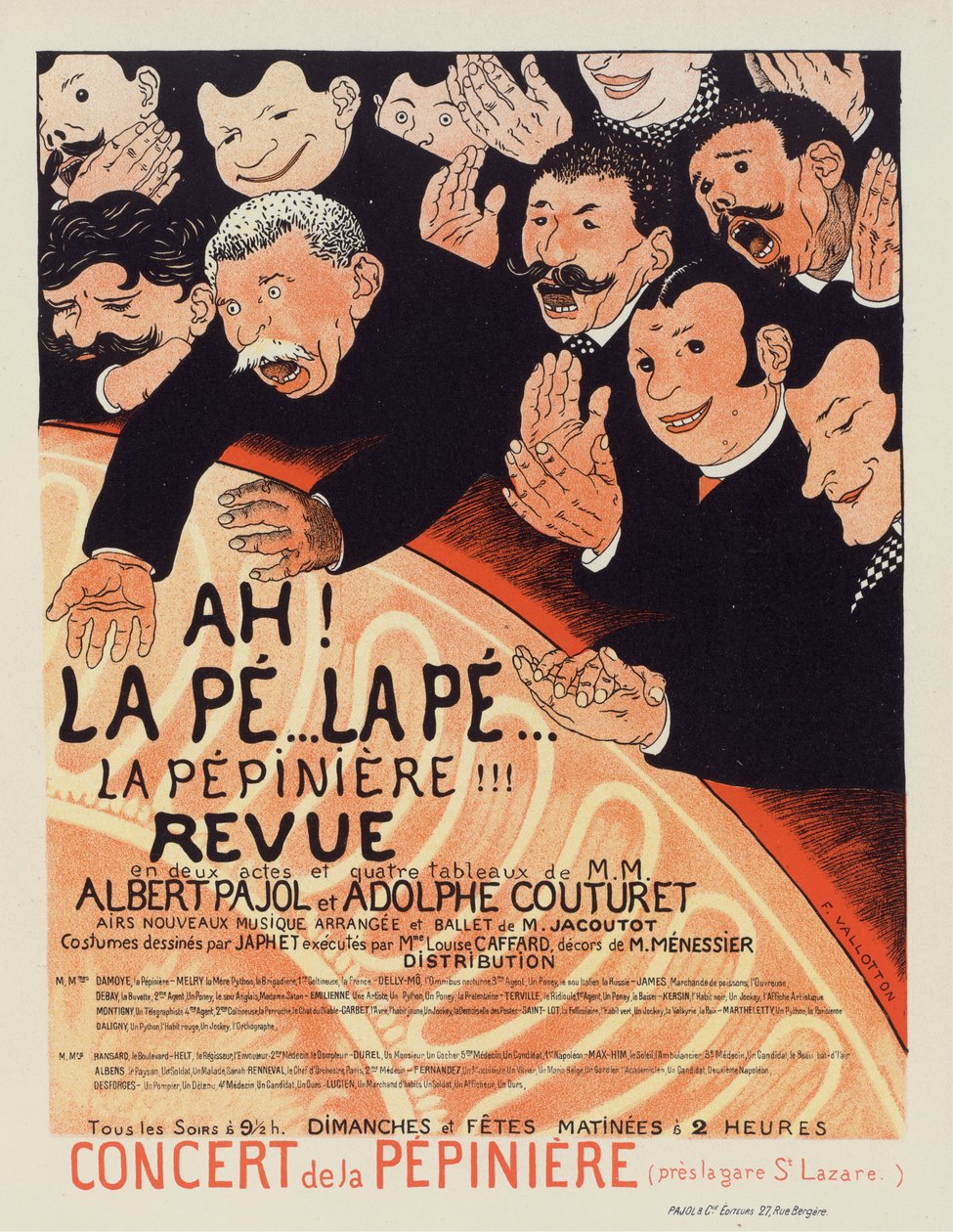La Pepiniere Revue, ca. 1896-1899 da Felix Edouard Vallotton