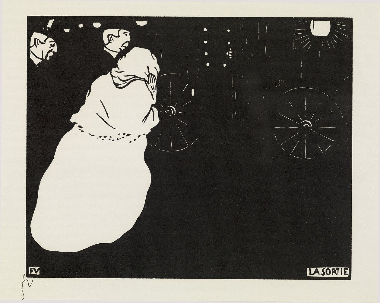 La Sortie, 1895 da Felix Edouard Vallotton