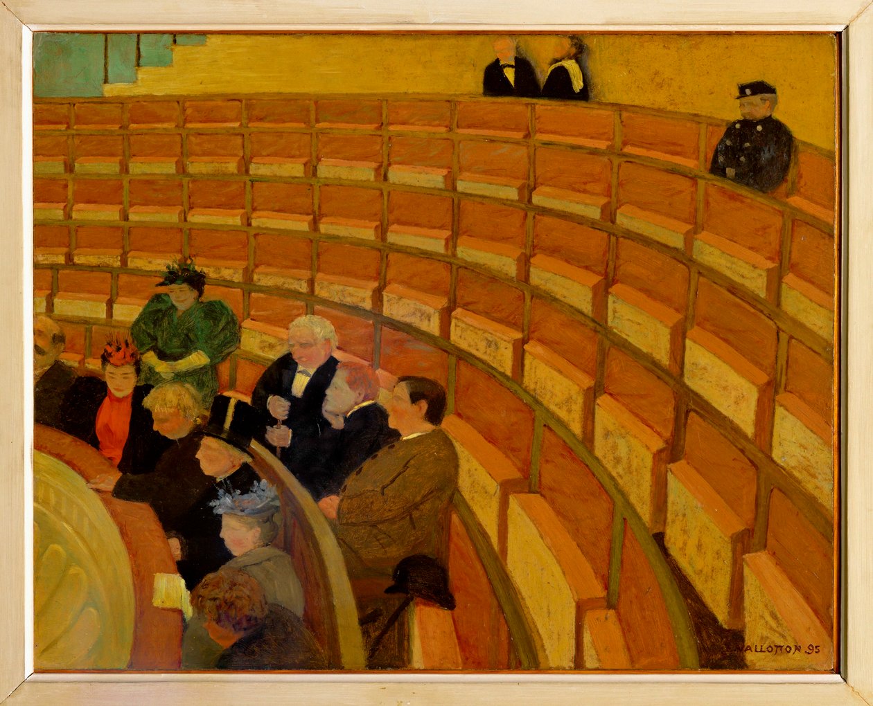 La troisieme galerie au Theatre du Chatelet - La terza galleria del Teatro dello Chatelet ... (dipinto su tela) da Felix Edouard Vallotton