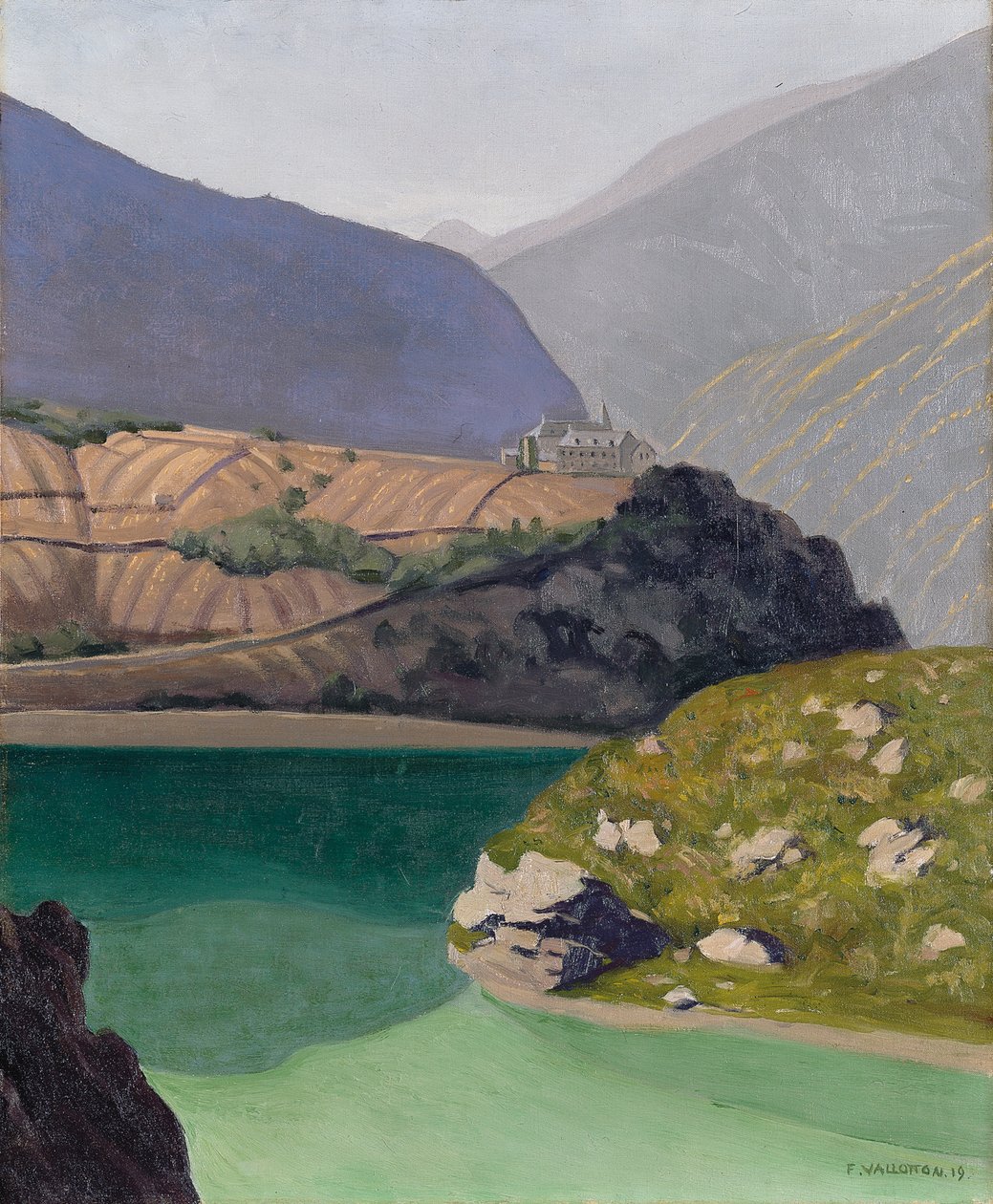 Lago Geronde, Sierre, 1919 da Felix Edouard Vallotton