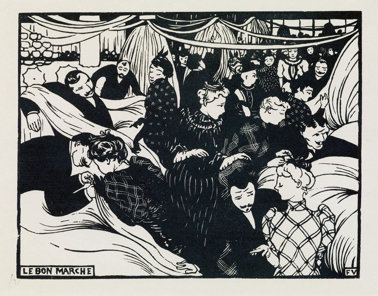 Le Bon Marché, 1893 da Felix Edouard Vallotton