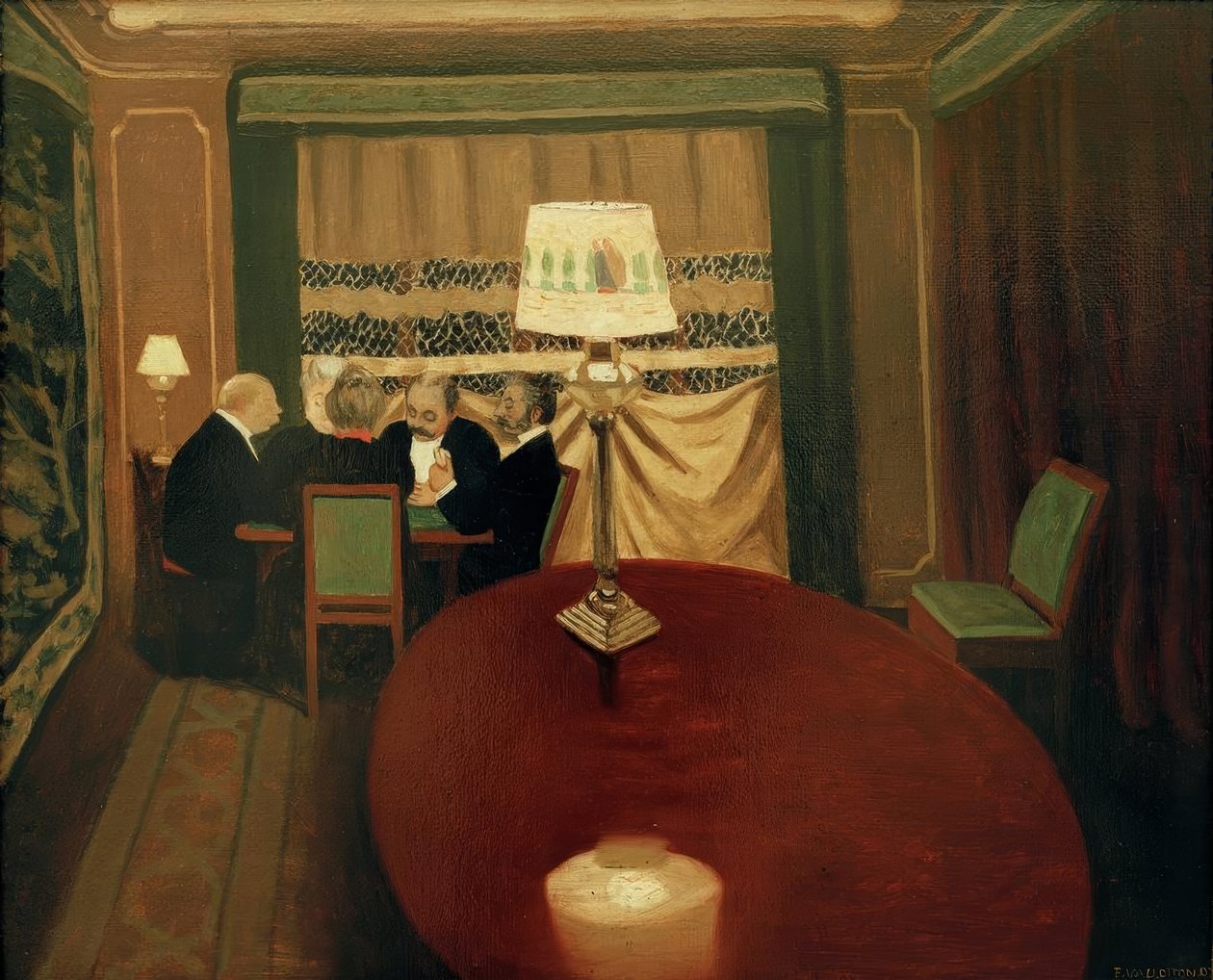 Il poker da Felix Edouard Vallotton