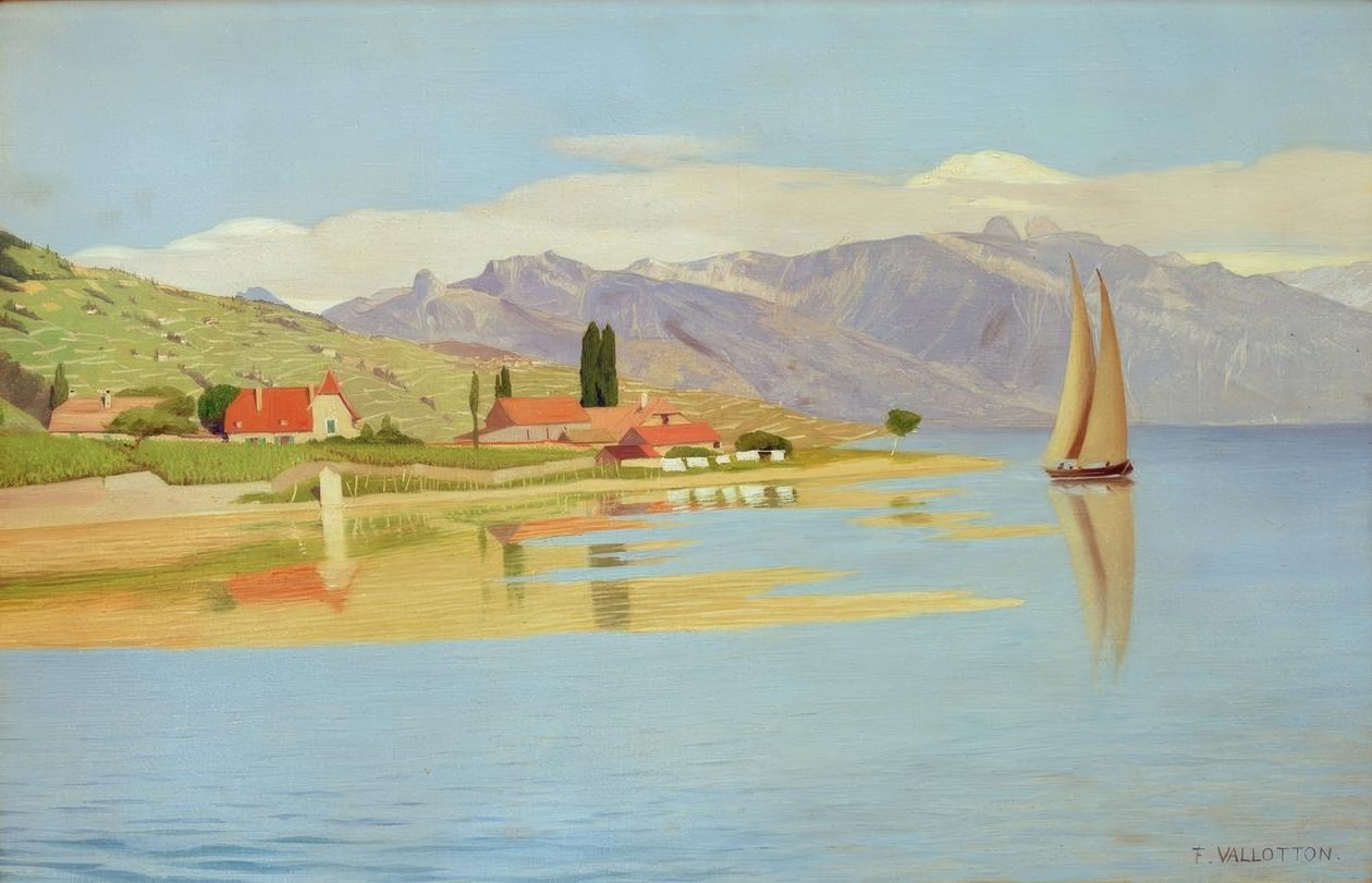 Il porto di Pully da Felix Edouard Vallotton
