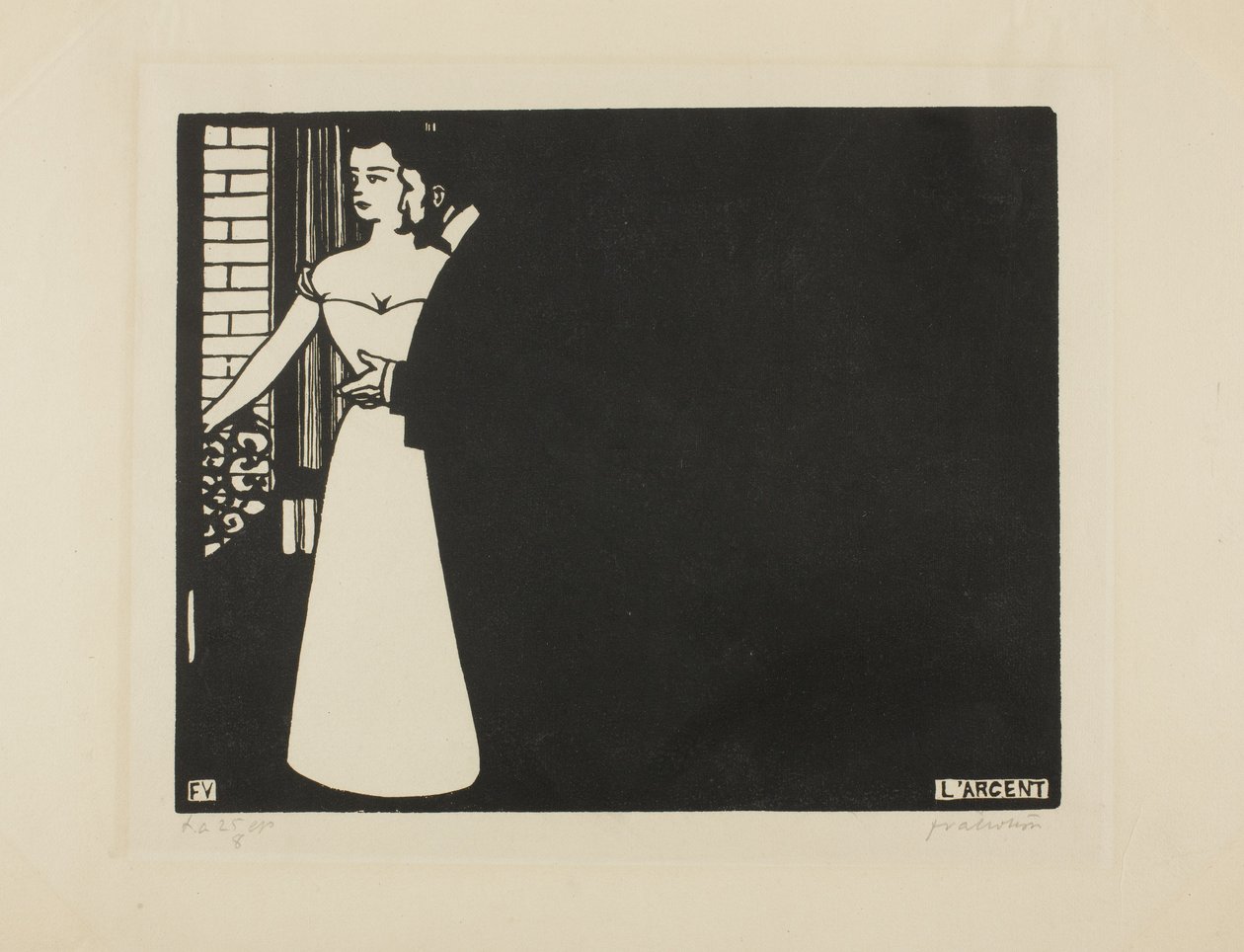 Denaro, tavola cinque da "Intimità", 1898 da Felix Edouard Vallotton