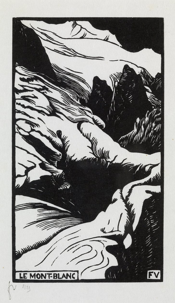 Monte Bianco, 1892 da Felix Edouard Vallotton