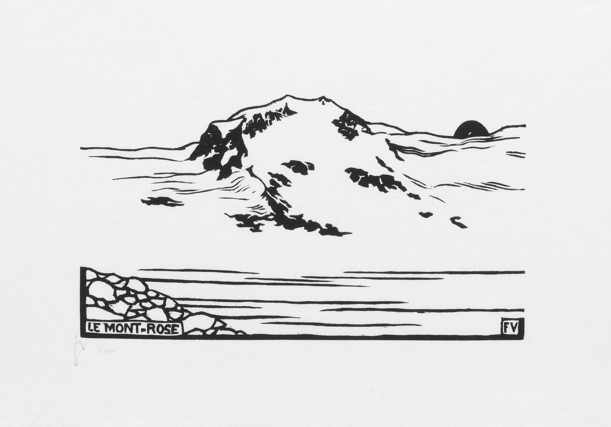 Mont-Rose, 1892 da Felix Edouard Vallotton
