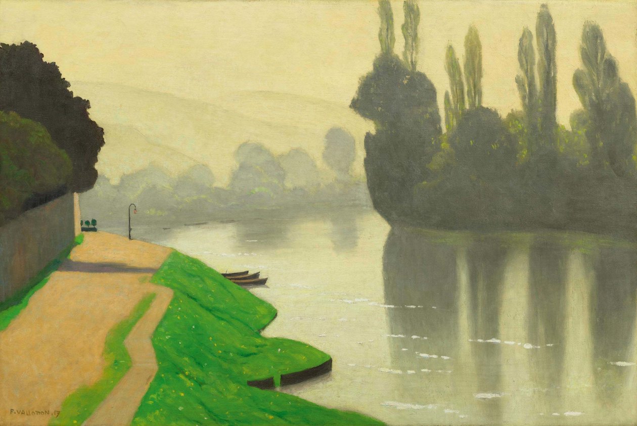 Nebbia mattutina ad Andelys da Felix Edouard Vallotton