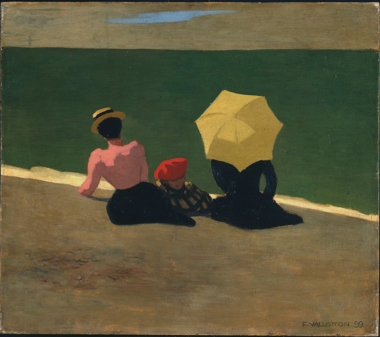 Sulla spiaggia, 1899 da Felix Edouard Vallotton