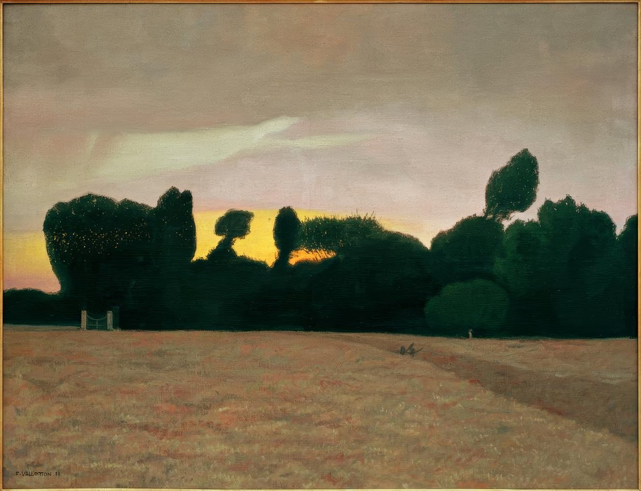 Paesaggio della Normandia, tramonto da Felix Edouard Vallotton