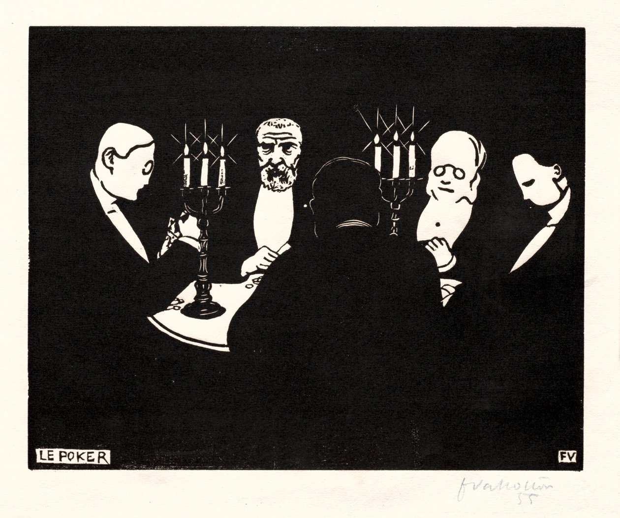 Poker, 1896 da Felix Edouard Vallotton