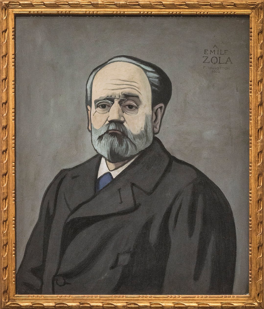 Ritratto di Emile Zola da Felix Edouard Vallotton