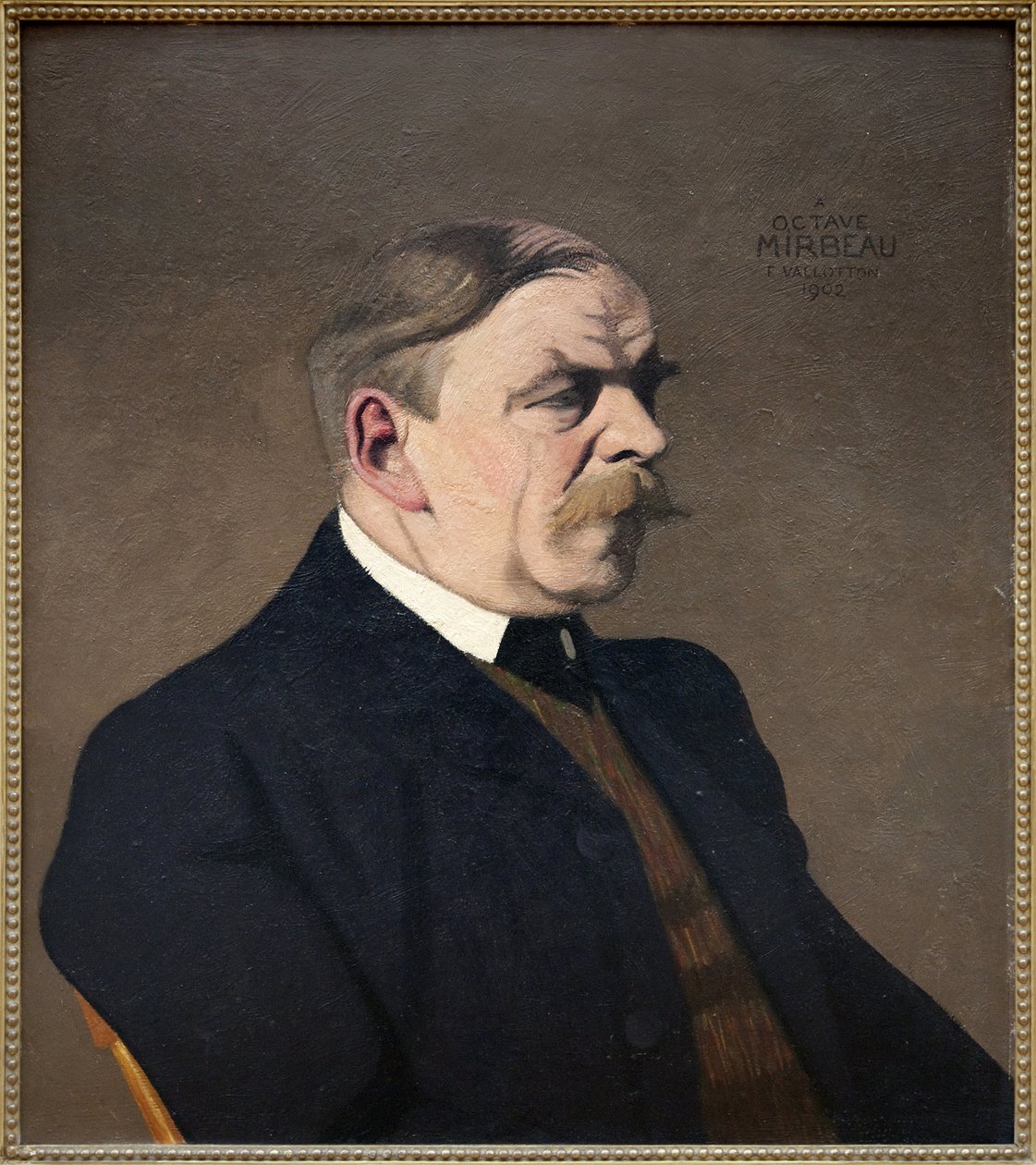 Ritratto di Octave Mirbeau (1848-1917), scrittore, giornalista francese, Dipinto a olio di Félix Vallotton (1865-1925), eseguito nel 1902. Fotografia, KIM Youngtae, Grenoble, Museo di Grenoble. da Felix Edouard Vallotton