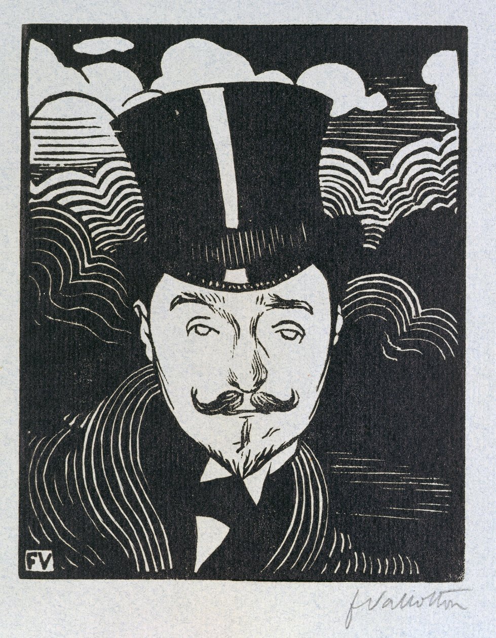 Ritratto di Romain Coolus (1865-1952) da Felix Edouard Vallotton