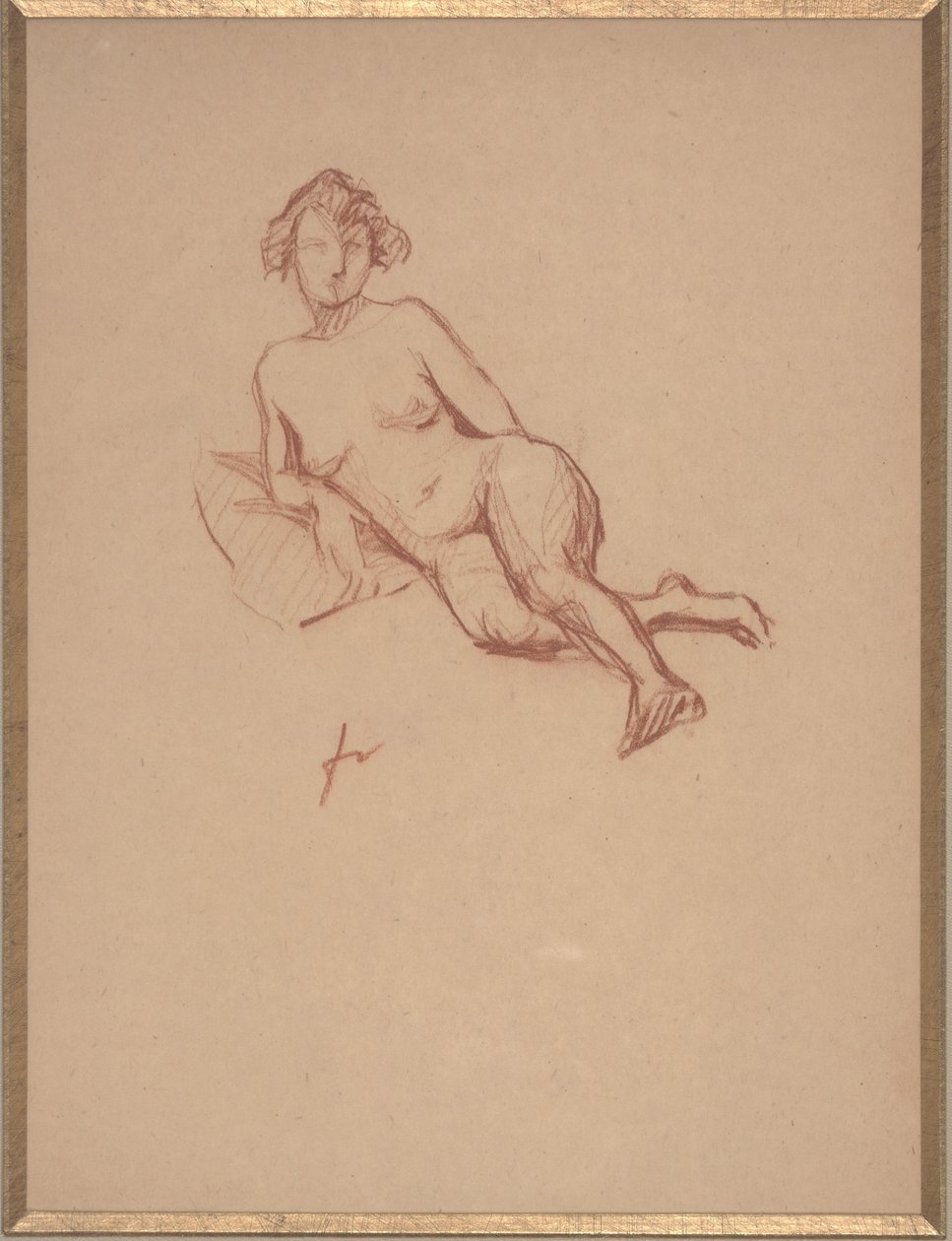 Nudo femminile reclinato da Felix Edouard Vallotton