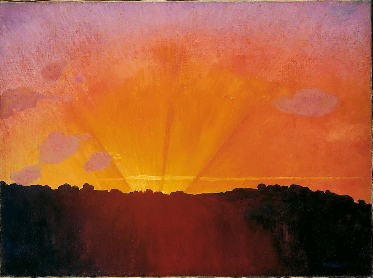 Tramonto, Cielo Arancione (1910) da Felix Edouard Vallotton