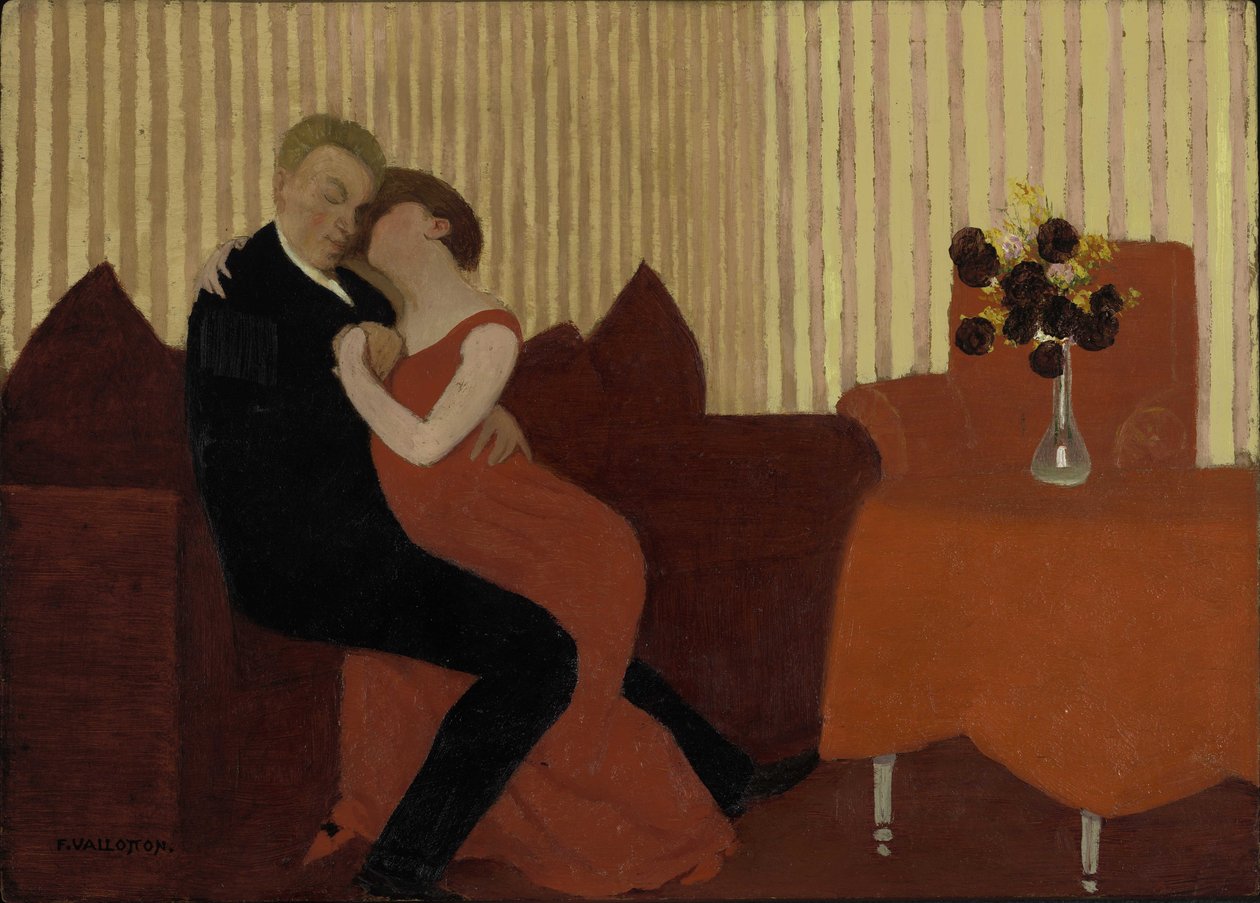 La bugia Le Mensonge da Felix Edouard Vallotton