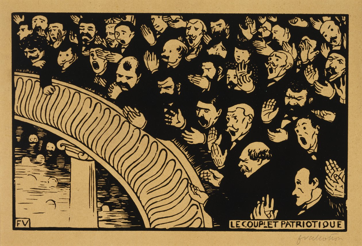 Il canto patriottico da Felix Edouard Vallotton