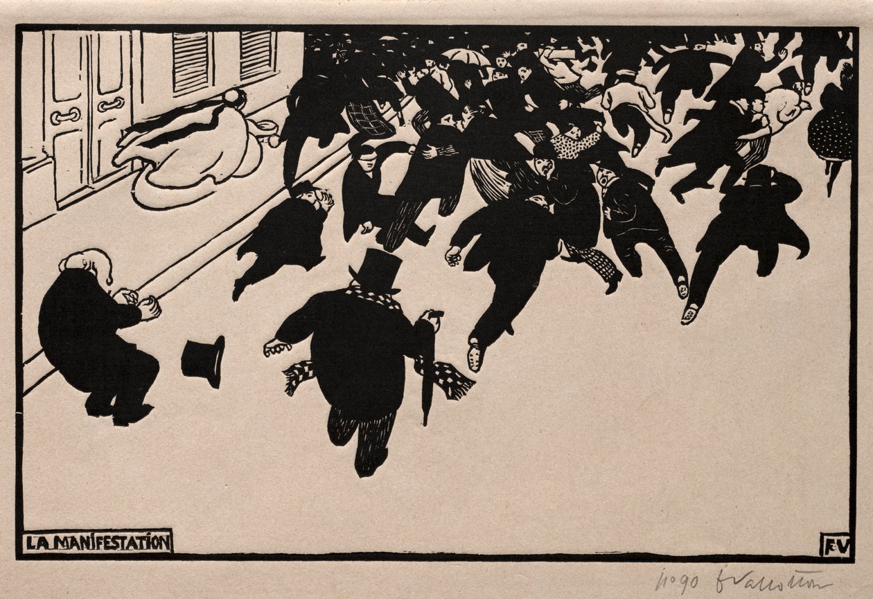 La protesta, 1893 da Felix Edouard Vallotton