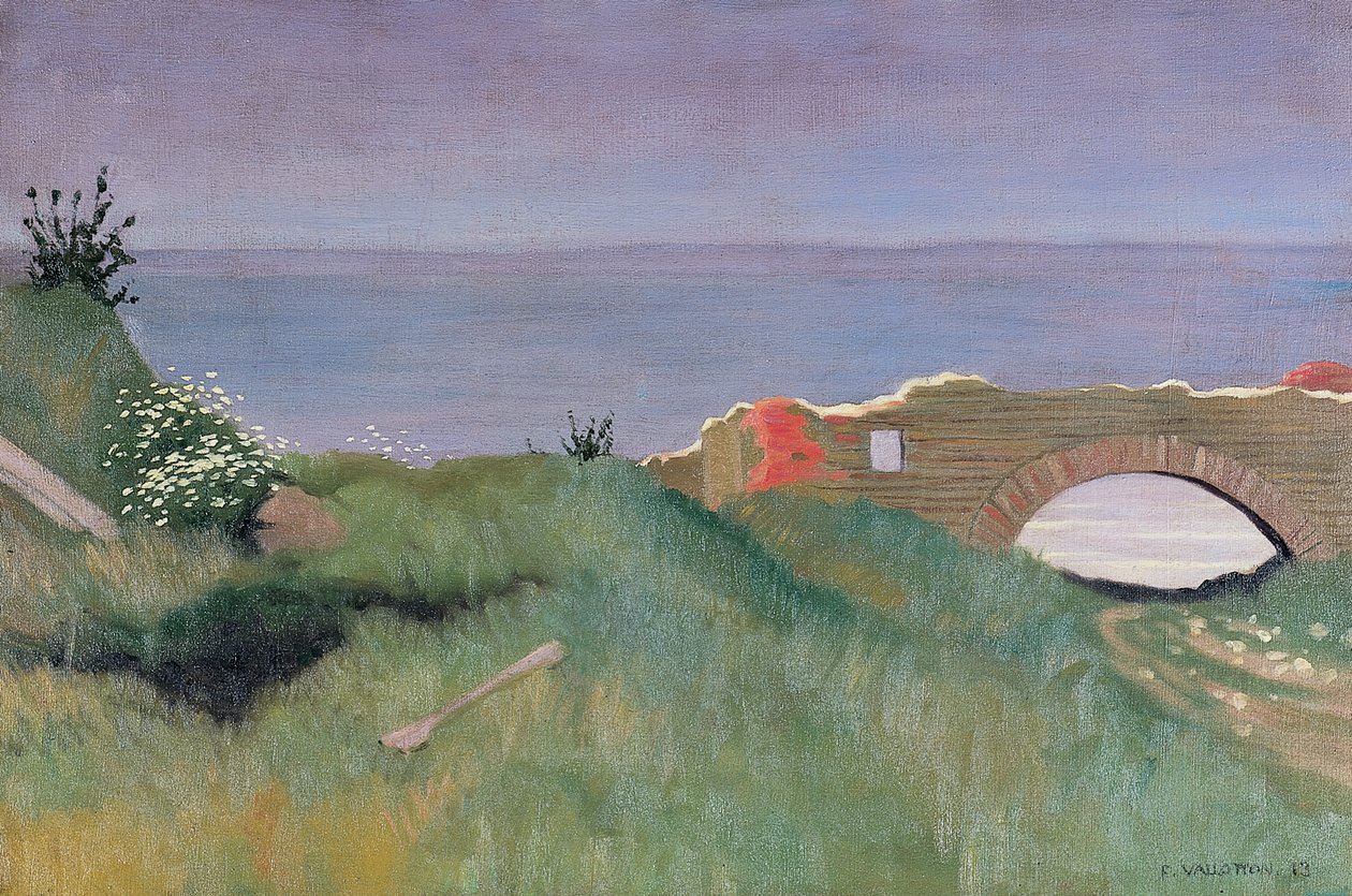 Le rovine, Villerville, 1913 da Felix Edouard Vallotton