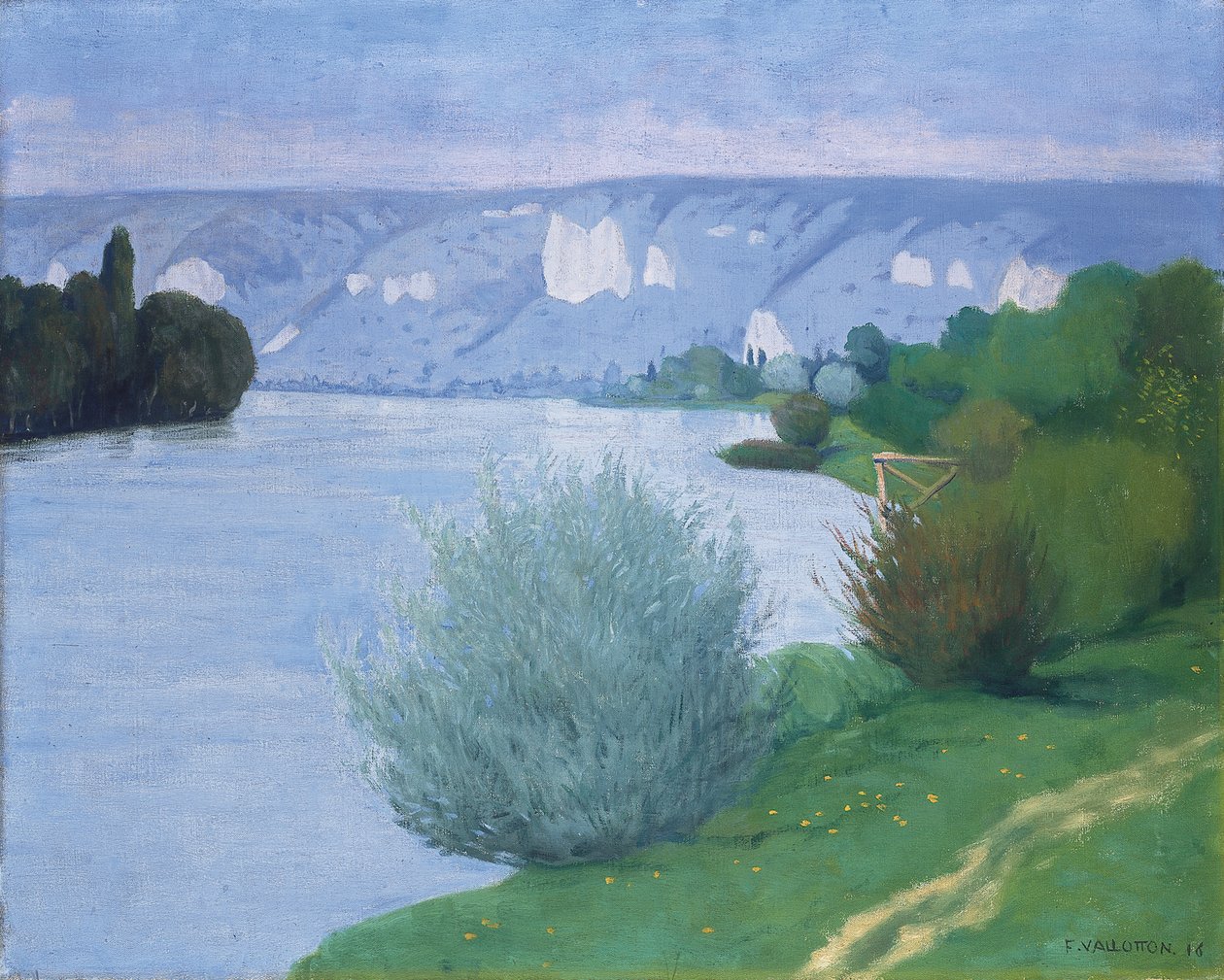 La Senna vicino a Les Andelys, 1916 da Felix Edouard Vallotton