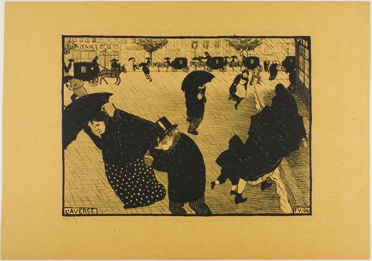 La pioggia da Felix Edouard Vallotton