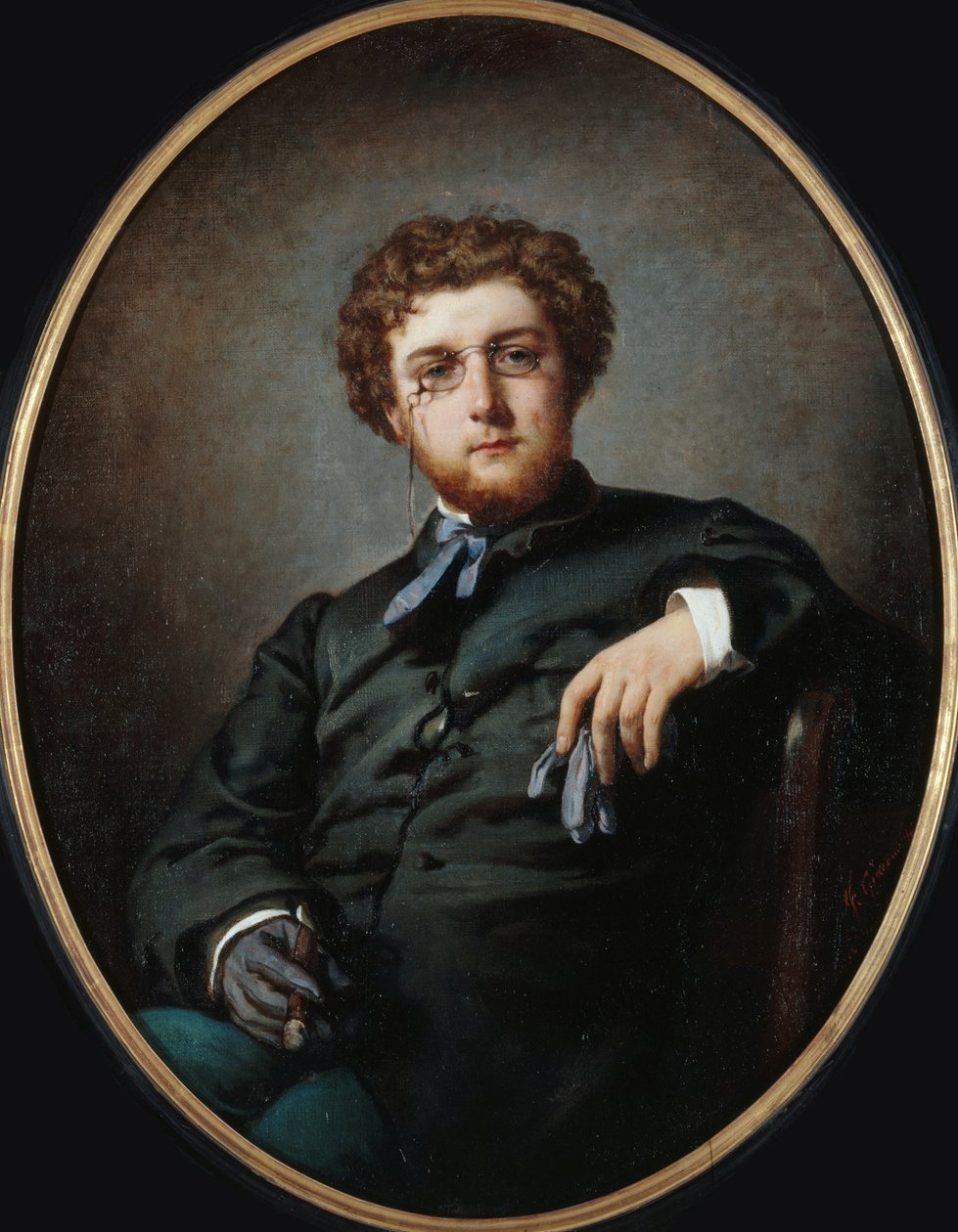 Ritratto del compositore Georges Bizet 1838-1875, ca 1865 da Felix Henri Giacomotti