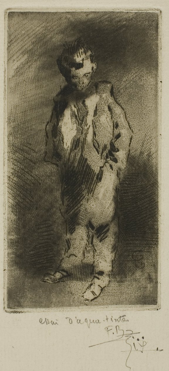 Un Giovane Monello di Strada da Felix Hilaire Buhot