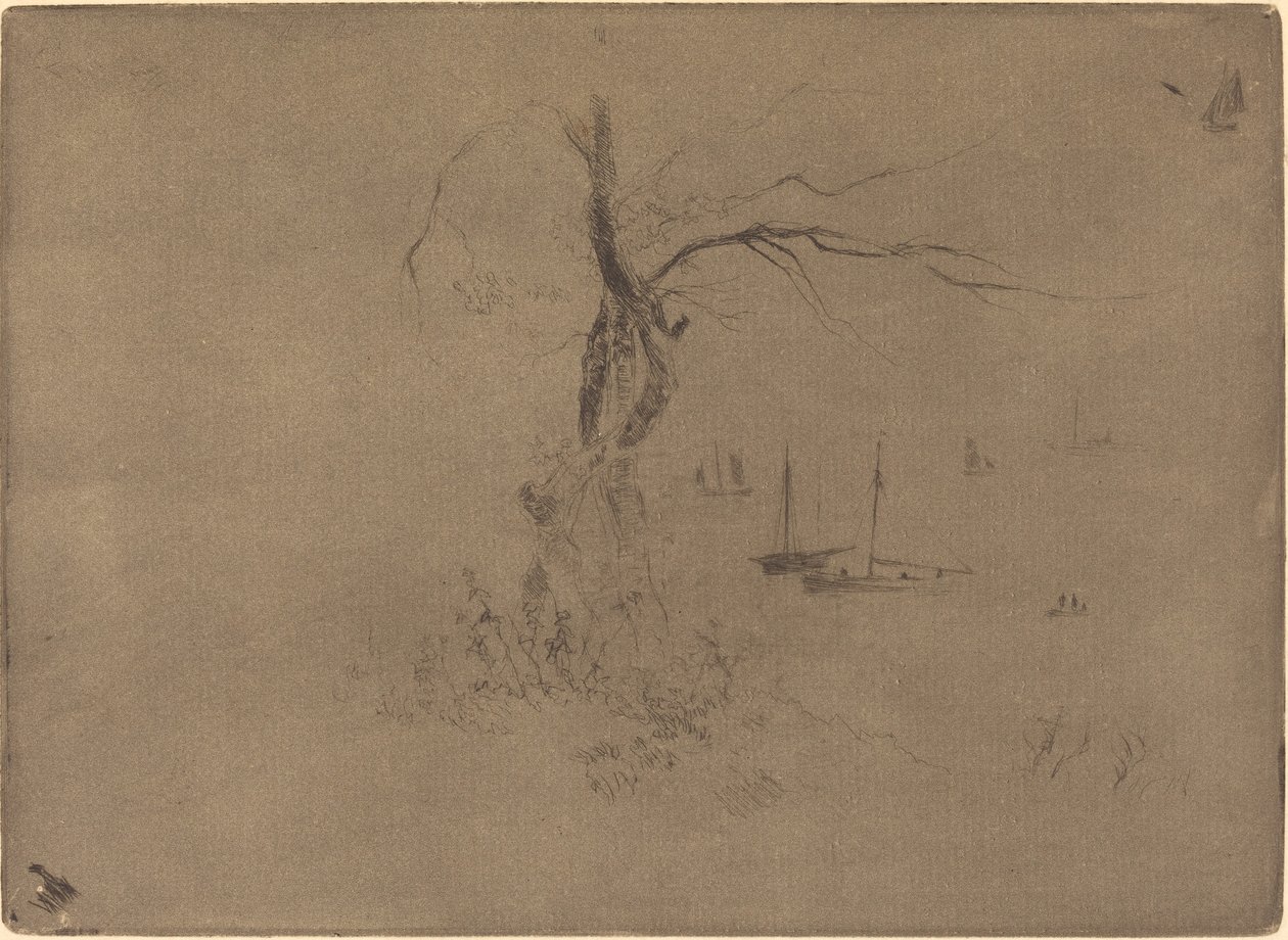 Arbres et Bateaux da Felix Hilaire Buhot