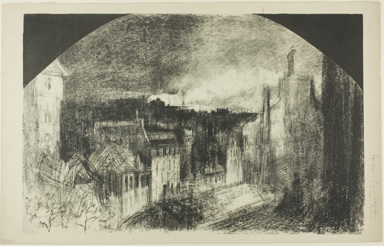 Festa della Bastiglia a Montmartre da Felix Hilaire Buhot