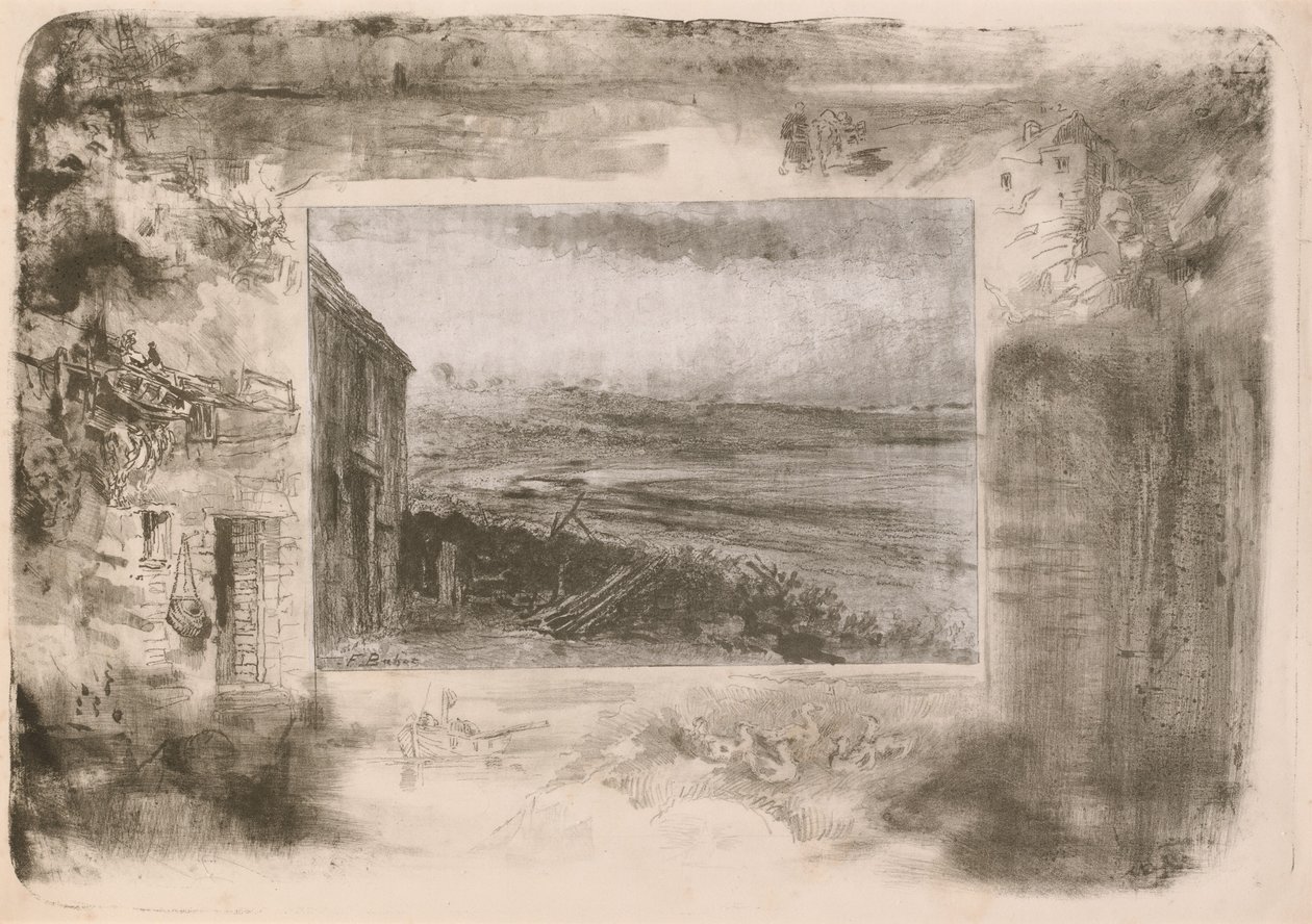 Cottage del pescatore da Felix Hilaire Buhot