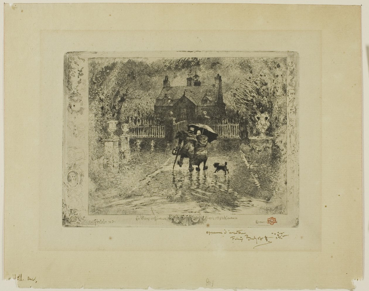 Vicini di campagna da Felix Hilaire Buhot