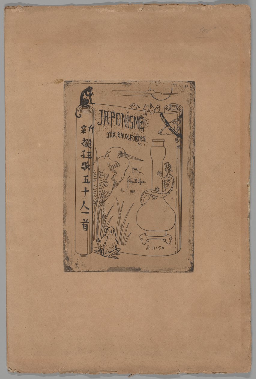 Copertina di Japonisme da Felix Hilaire Buhot