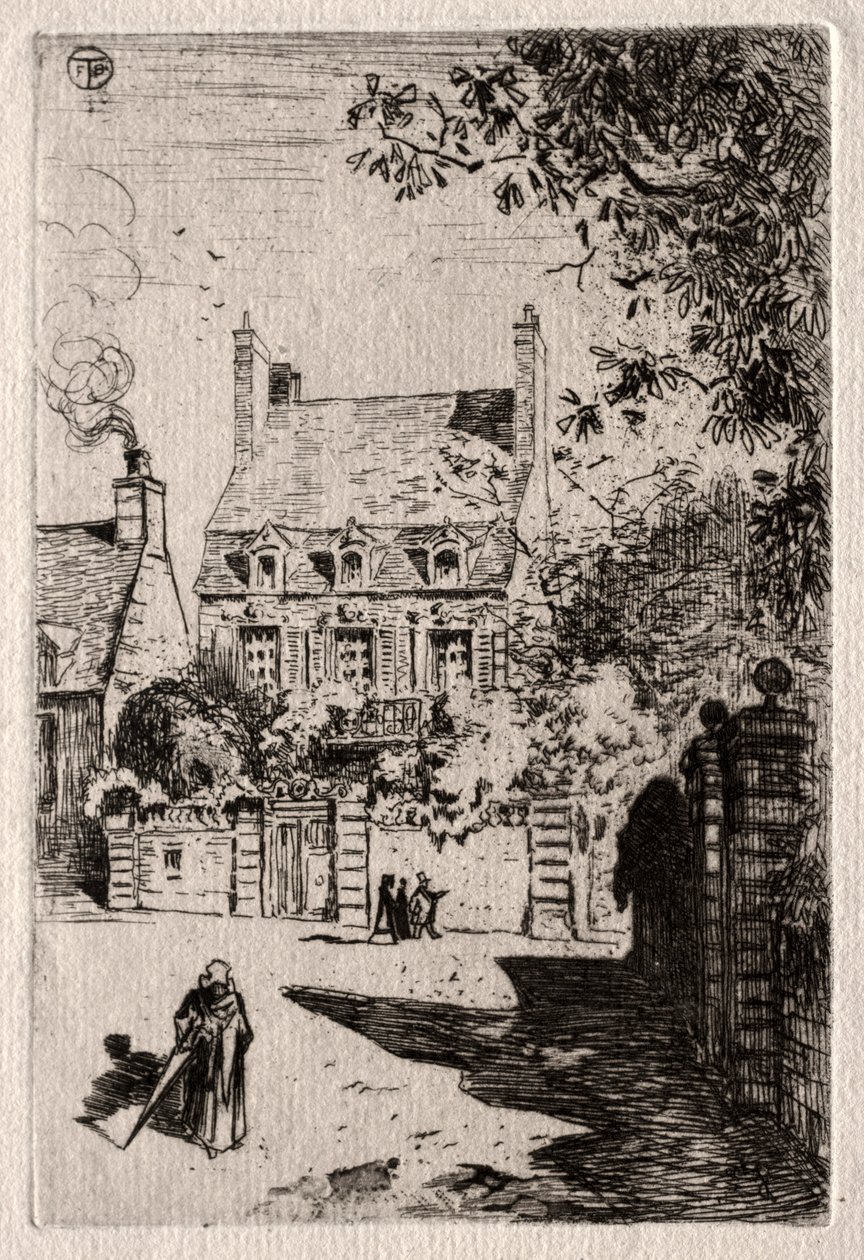 In Provincia: La Casa a Orléans, c. 1875 da Felix Hilaire Buhot