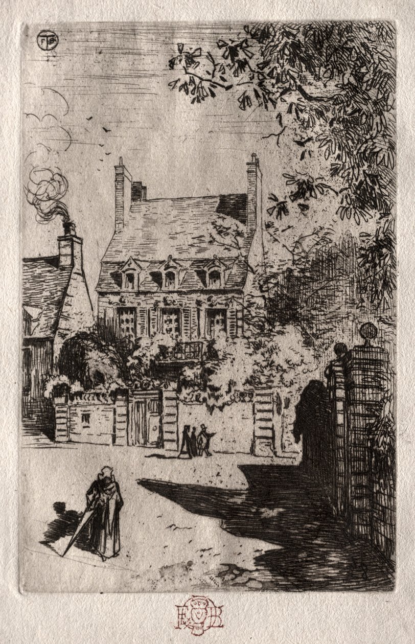 In Provincia: La Casa a Orléans, c1875 da Felix Hilaire Buhot