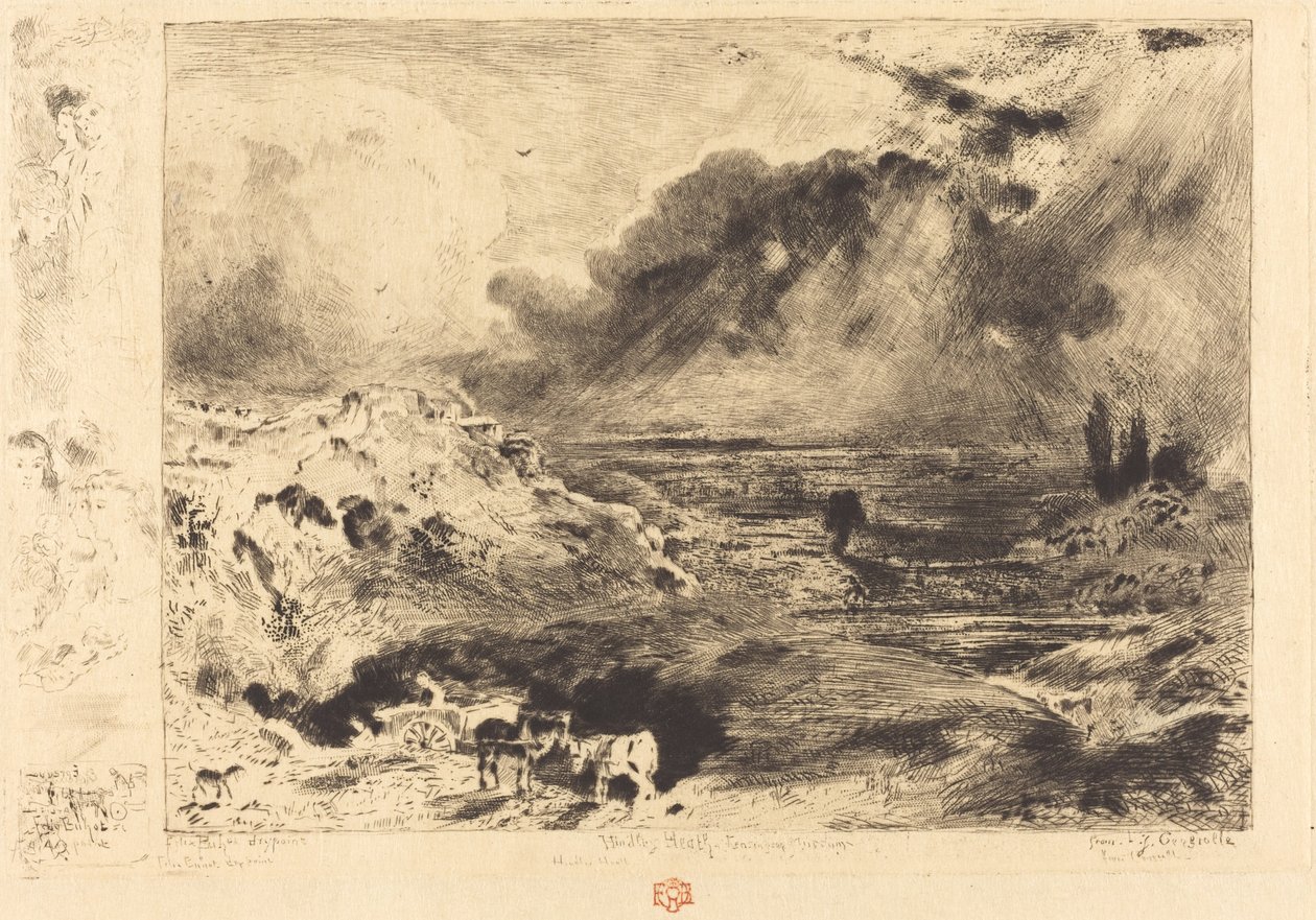 La tempesta da Felix Hilaire Buhot